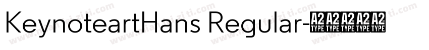 KeynoteartHans Regular字体转换